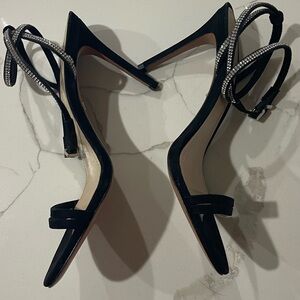 Schutz Crystal Embellished Strappy Heels - 8